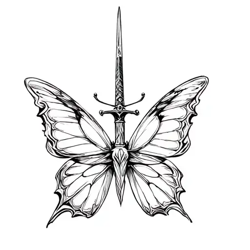 Butterfly With Sword