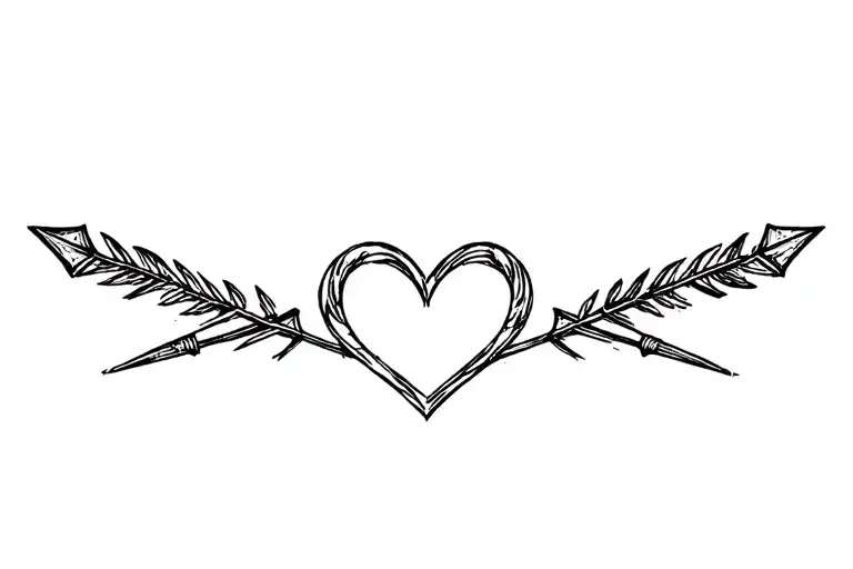 Arrow And Heart Shape