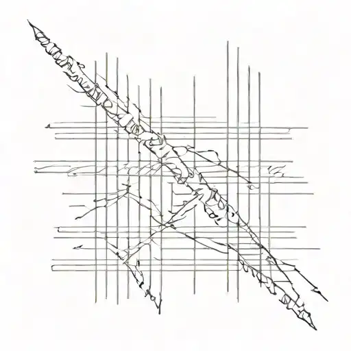 Tally Marks With Transparent Horizontal Line