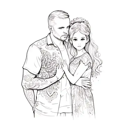 A Man And His Daughter