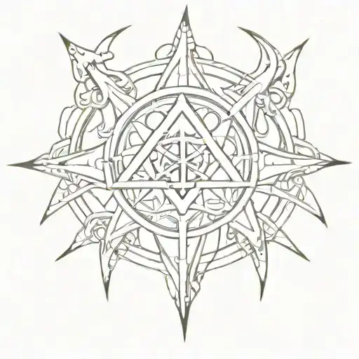 Omega Symbol With Crazy Design