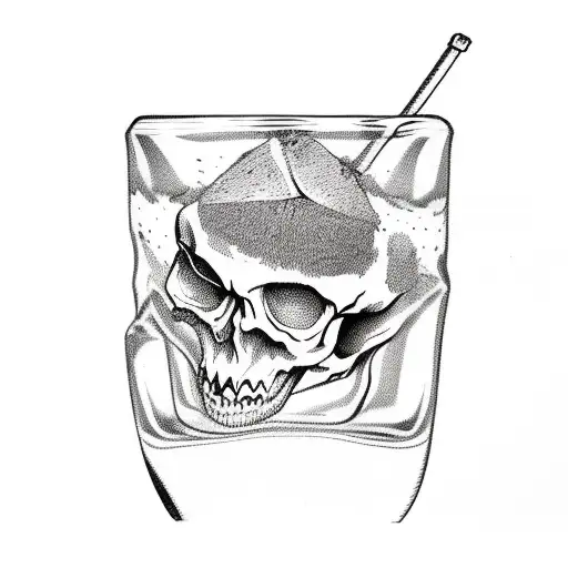 Skeleton That Breaks An Ice Cube