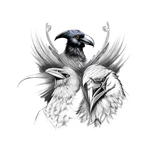 Two Ravens Norse Mythology