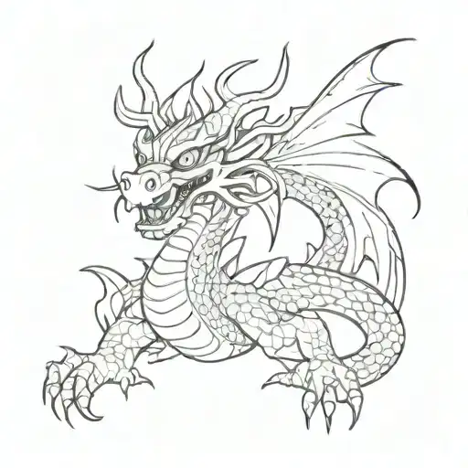 Dragon Mushu Standing
