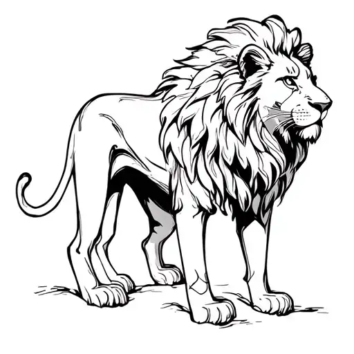 Lion Standing