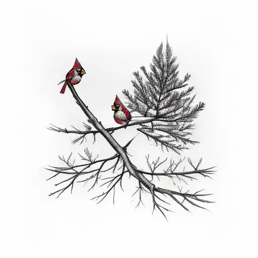 Cardinals On Tree With Branches Number 4