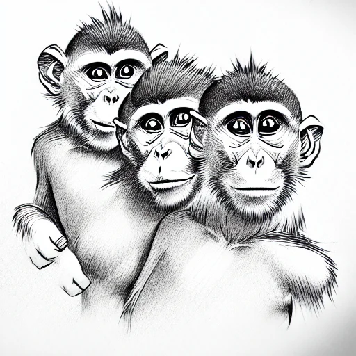 Three Headed Monkey