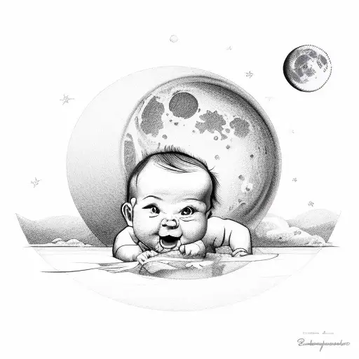 Baby And Moon
