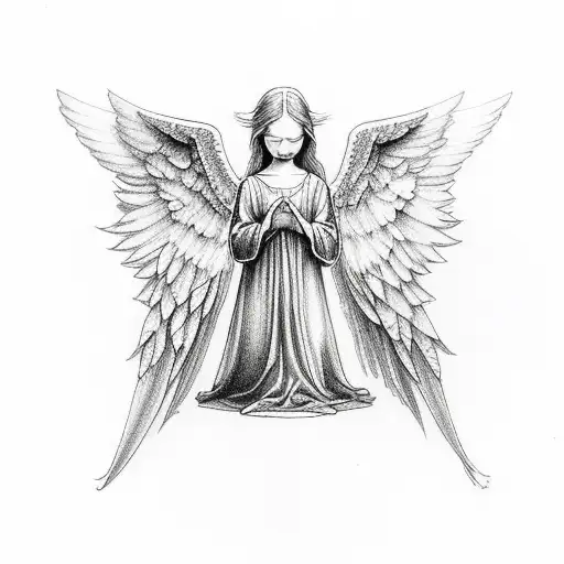 Serenity Prayer With An Angel From Heaven