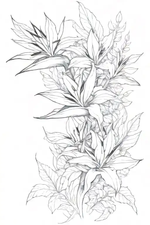 1 Bird Of Paradise Flower