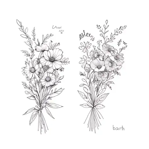 January And December Birth Flowe Bouquet