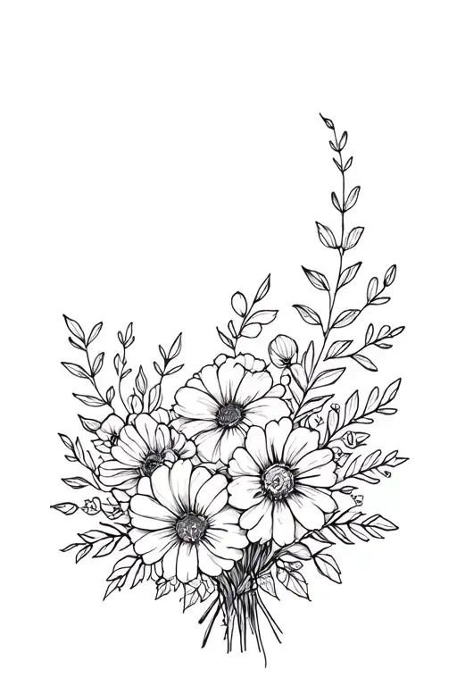 January And December Birth Flowe Bouquet