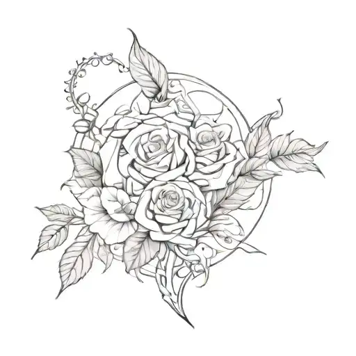 A Tattoo Inspired By The Book 'The Kingdom Of Thorn And Roses'