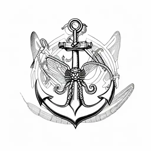 Anchor Dragonfly Heart South