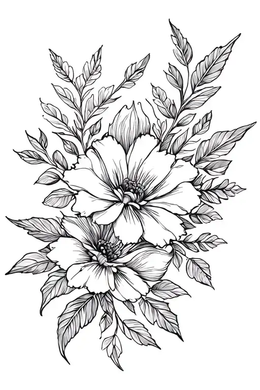 Floral Tattoo Design