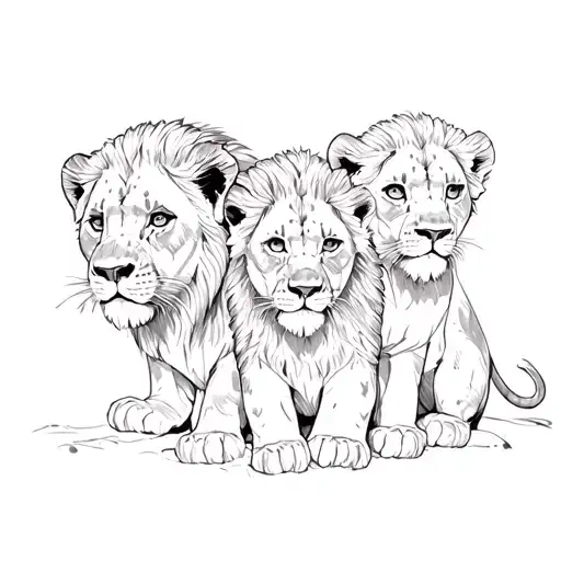 3 Male Lion Cubs Lost In The Fosrest