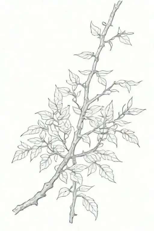 Honey Locust Tree Branch
