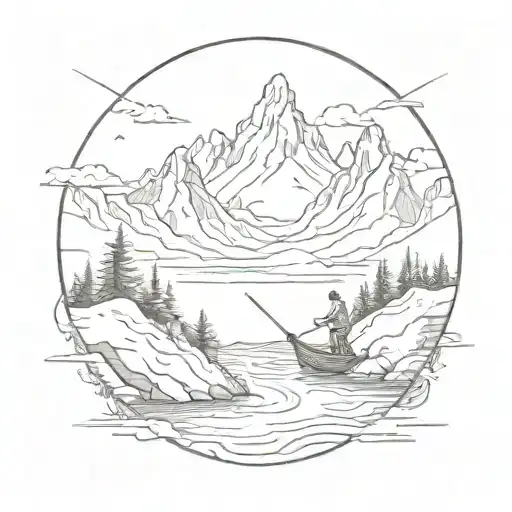 Mountains And Fishing