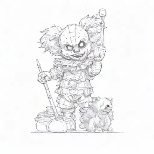 Jason Voorhees Cute Killer Teddy Bear Pennywise
