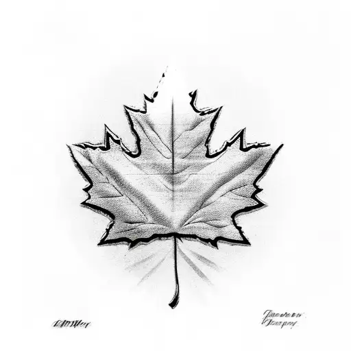 Union Flag With A Maple Leaf And Robin