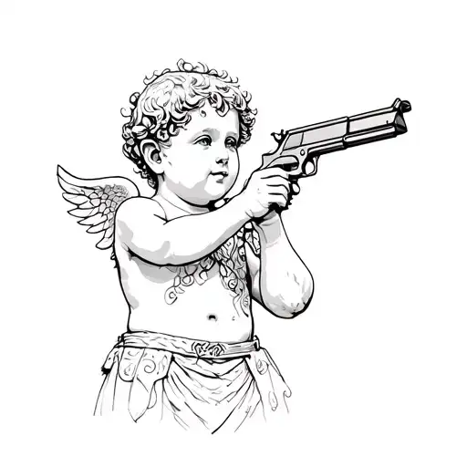 Cherubic With Gun