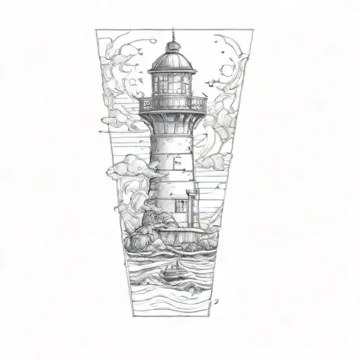 A Lighthouse Surrounded
