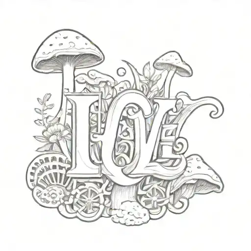 The Word Chavez But The Letters Are Mushrooms