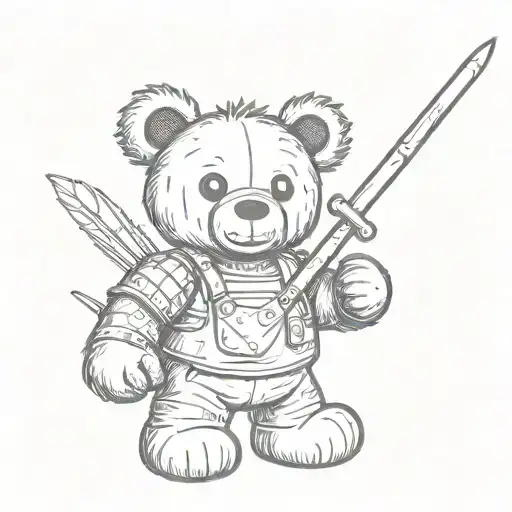 Teddy Bear With Pitchfork