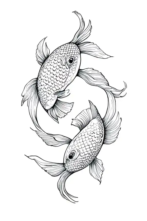 Koi Ying Yang Koi Fish