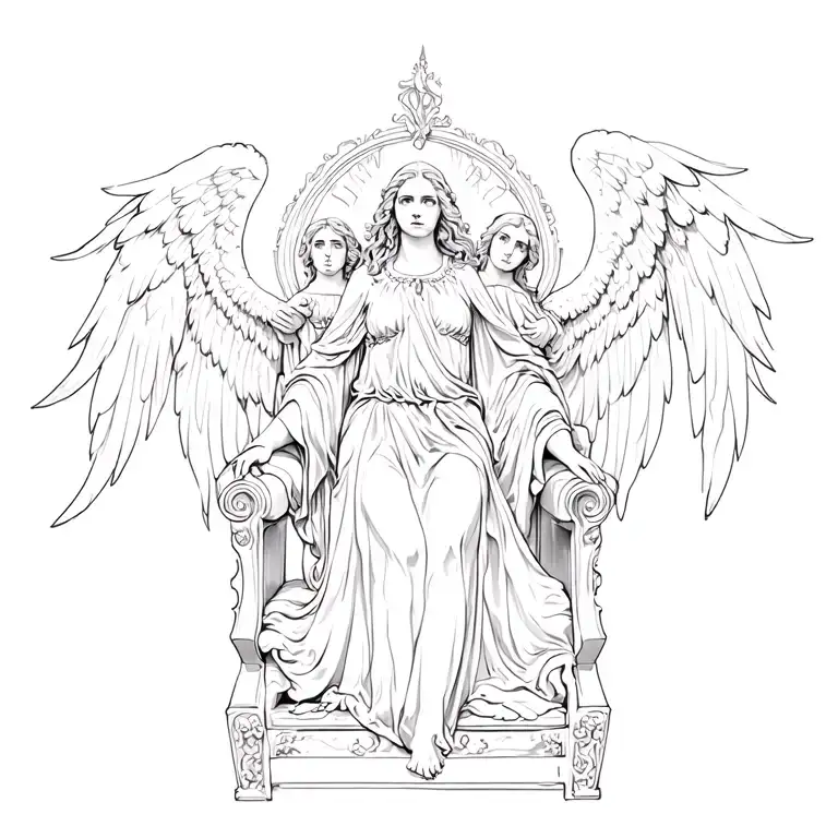 Angels On A Throne