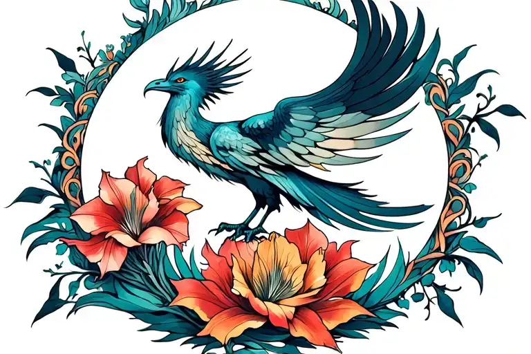 Phoenix Rising With Gladiolus No Color