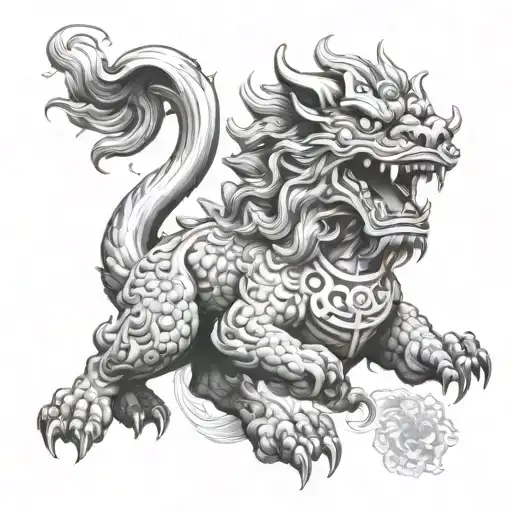 Foo Dog Flying