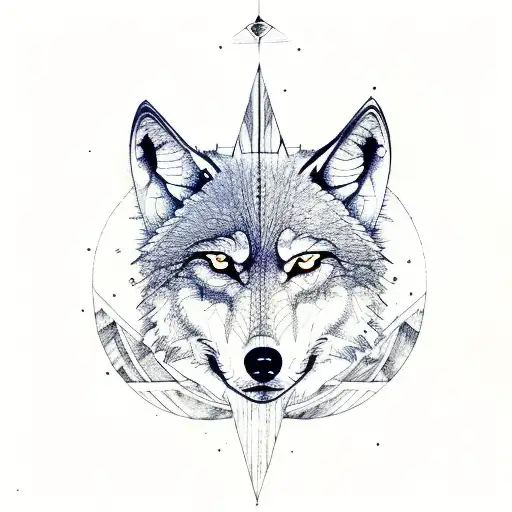 Wolf Mountains Moon Compass Arrow