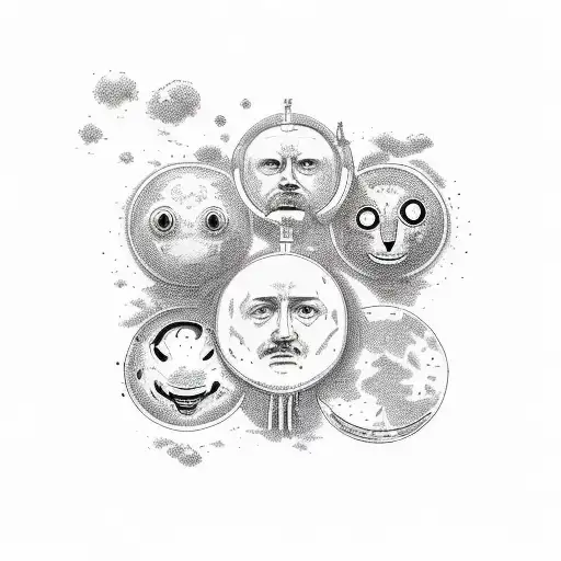 5 Brothers As Trees And Parents As Sun And Moon