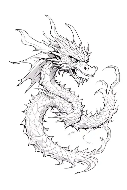 Fire Dragon Intertwined Metal Monkey D Luffy