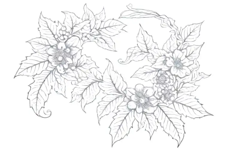 Fig Leaf Wreath Wrapped Round