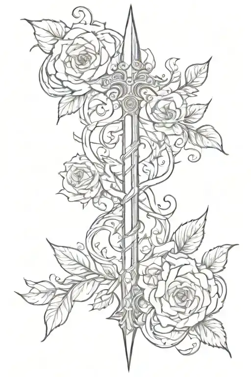 Trident And Rose