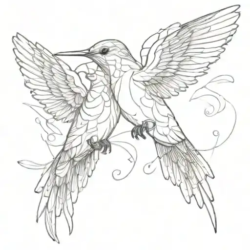 Hummingbird And Angel