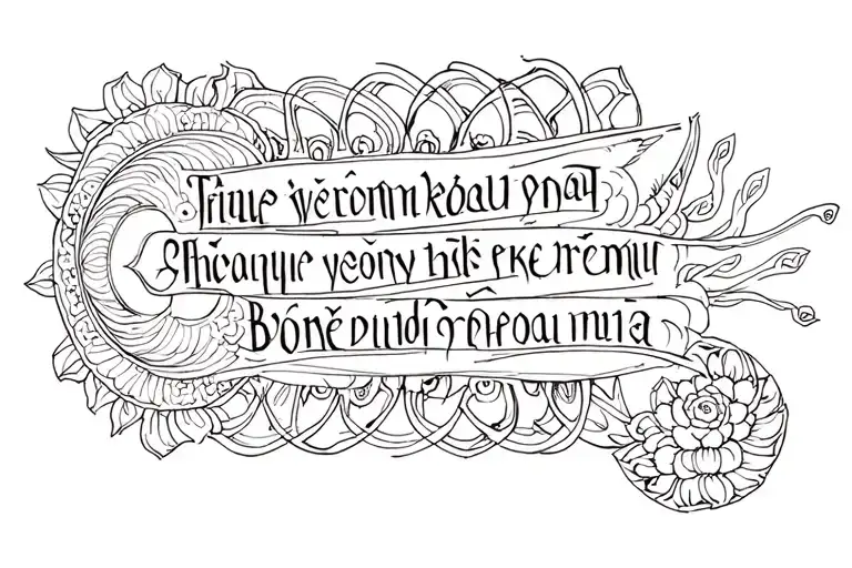 Buddhist Mantra Written