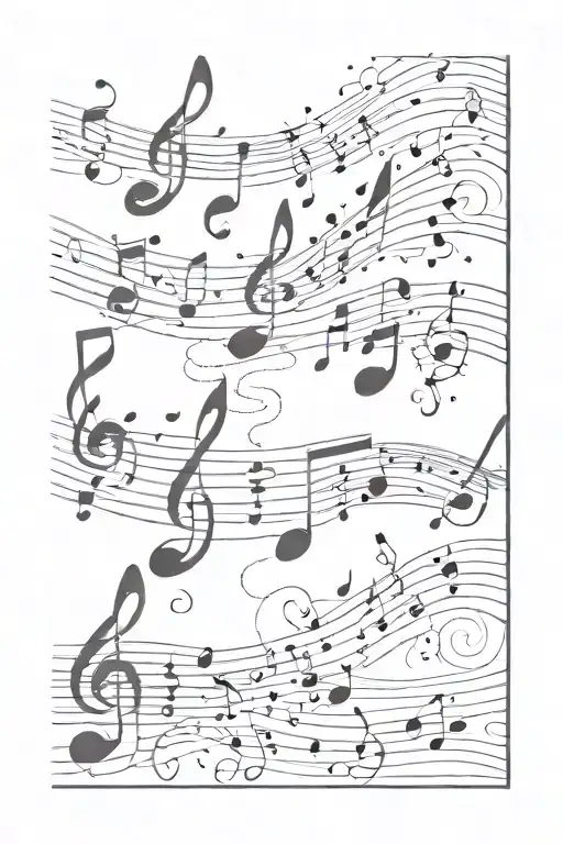 Music Notes Floating