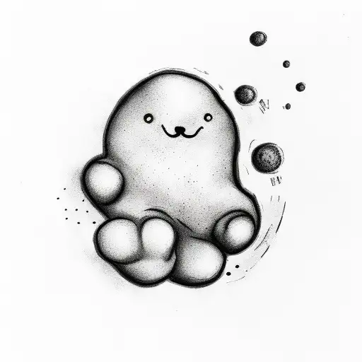 Baby Footprint With Clouds