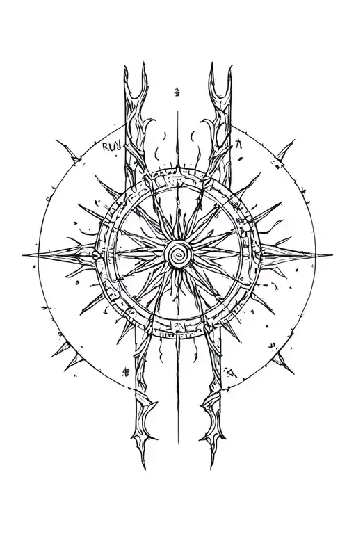 Vegvisir Rune Design