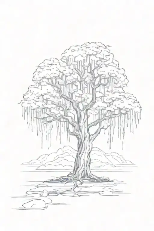 Willow Tree Bold Line Gothic