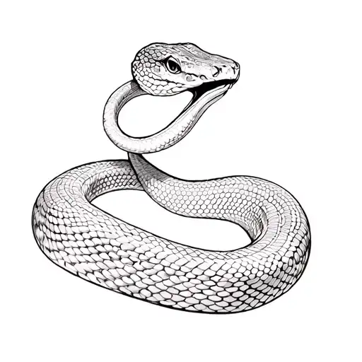 Draw A Snake That Will Go Along The Sleeve