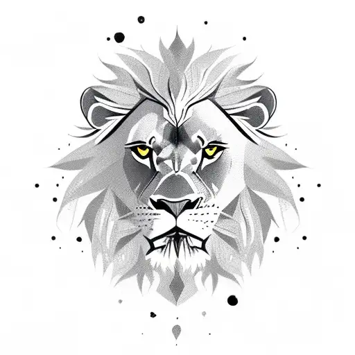 A Fierce Lion Holding An Ak-47