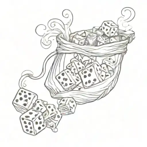 Money Bag Dice Smoke