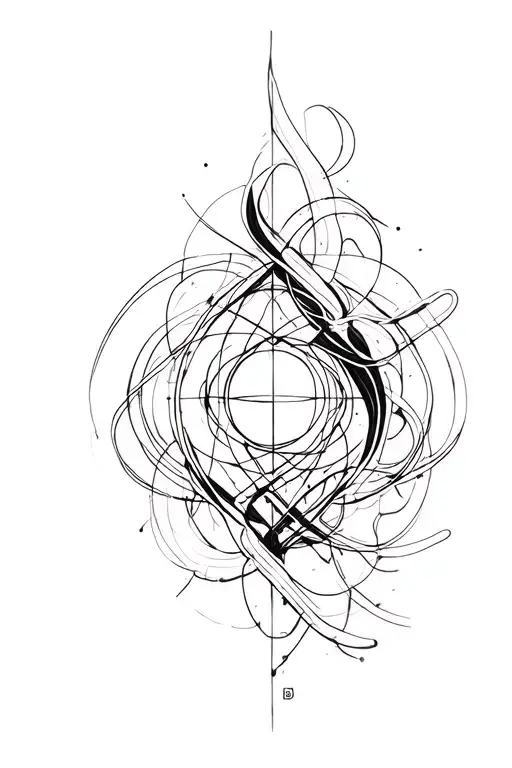 Fine Line Abstract Design