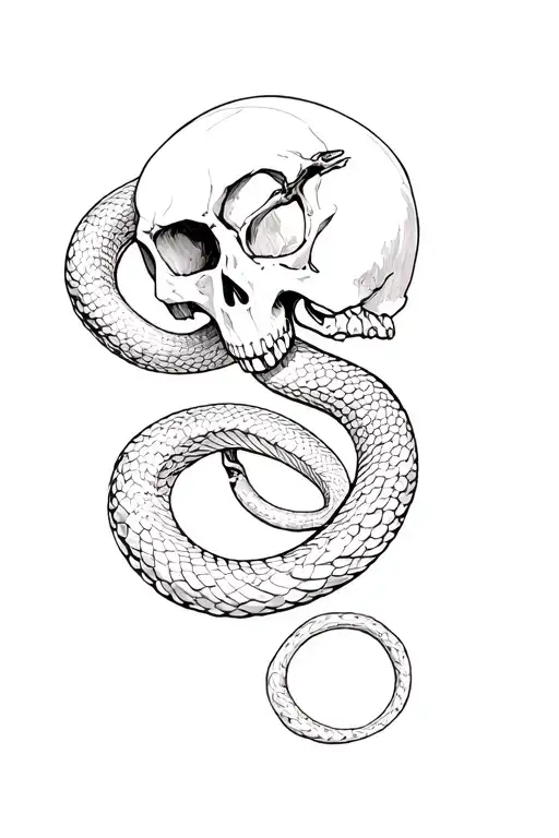 Skull And Snake