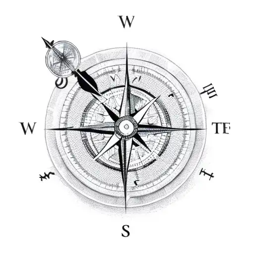 A Doctorate Student In Food Technology Holding A Compass And Standing On A Ship