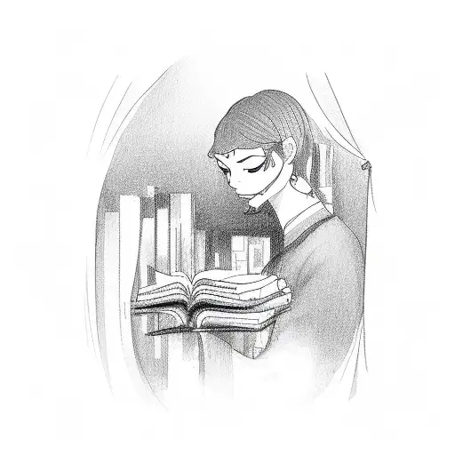 Rainfall On Person Reading Book